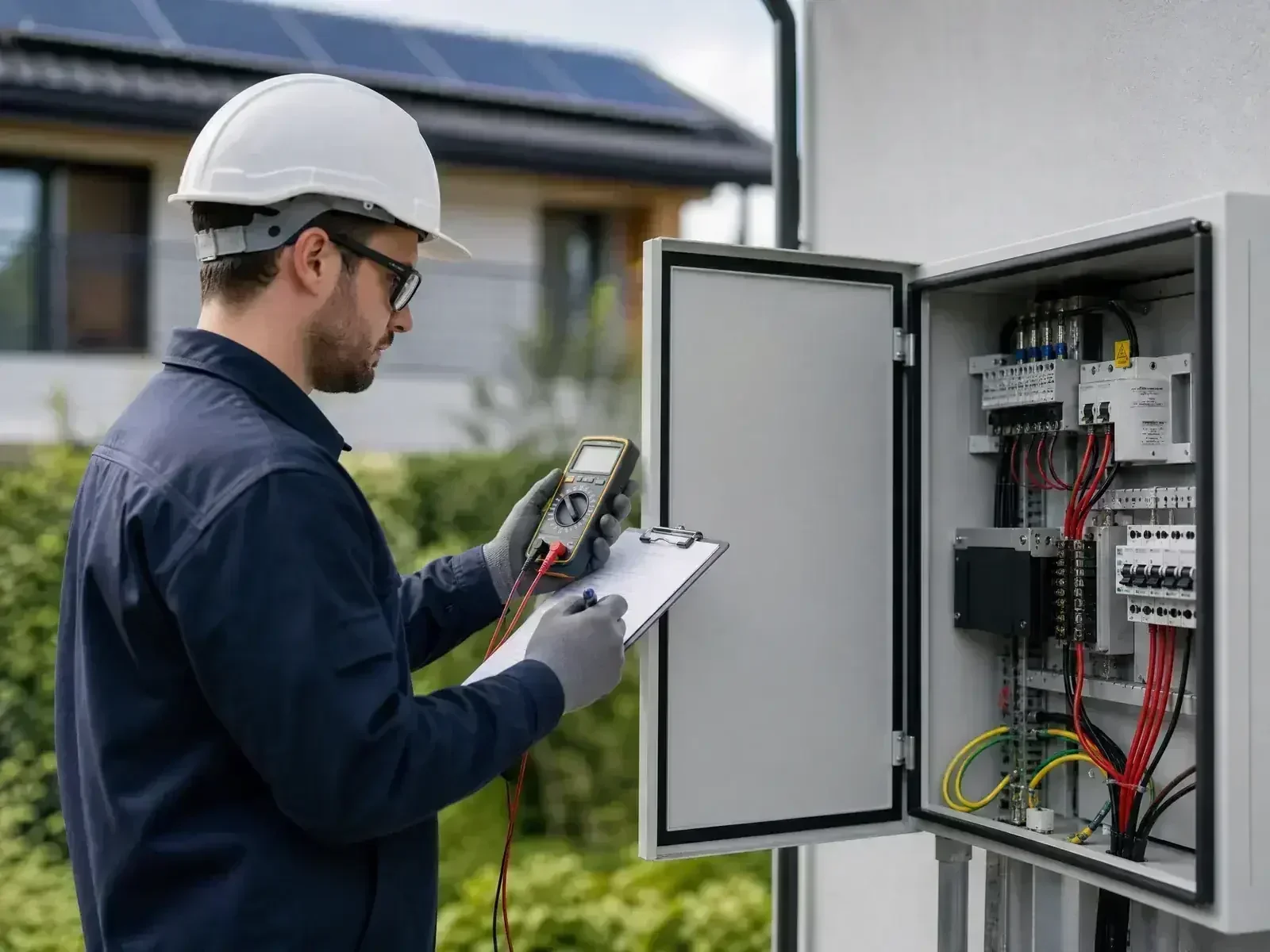 Safe documentation and qualified-person handoff for solar DC measurements