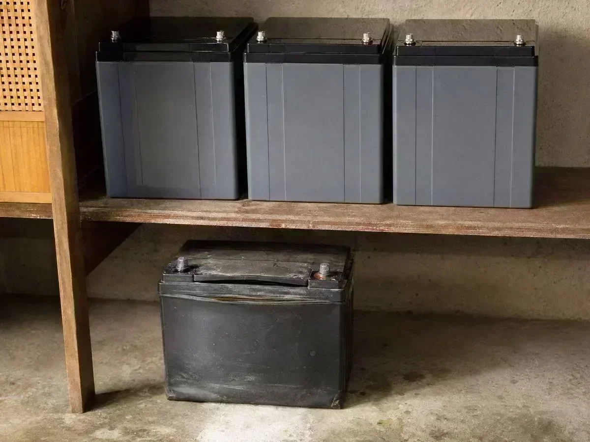 Long-life lithium batteries versus a swollen degraded lead-acid battery