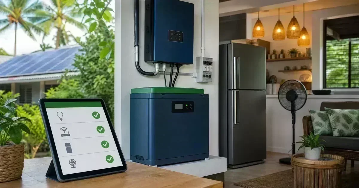 Essential Loads for Solar Backup During PH Brownouts
