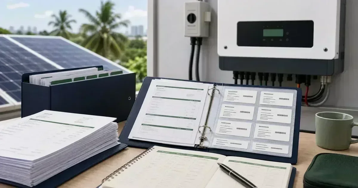 Solar Warranty Records Philippines: Homeowner System File
