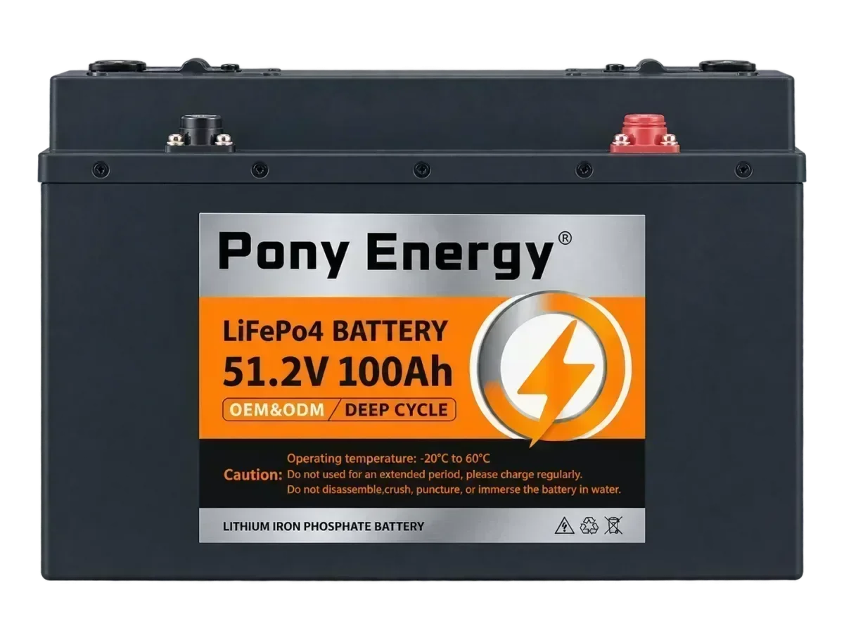 PonyEnergy 48V 100Ah LiFePO4 Battery