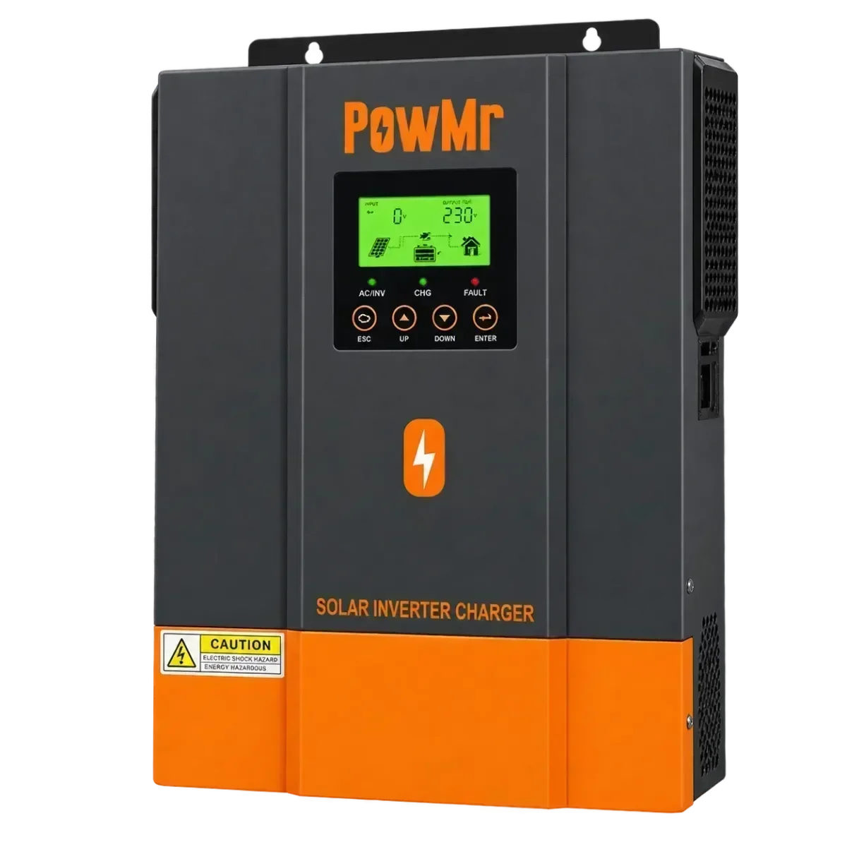 PowMr 1.6kW 12V Pure Sine Wave Hybrid Solar Inverter