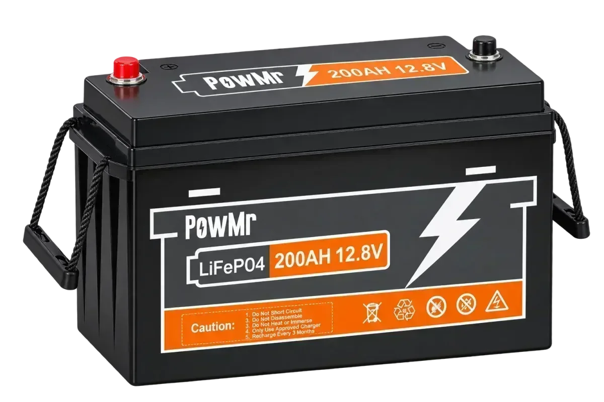 PowMr 12V 200Ah LiFePO4 Battery