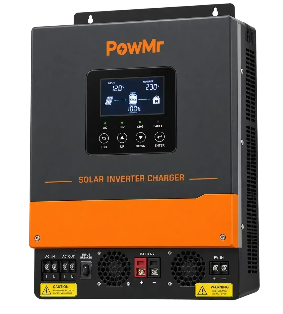 PowMr 1kW 12V Hybrid Solar Inverter