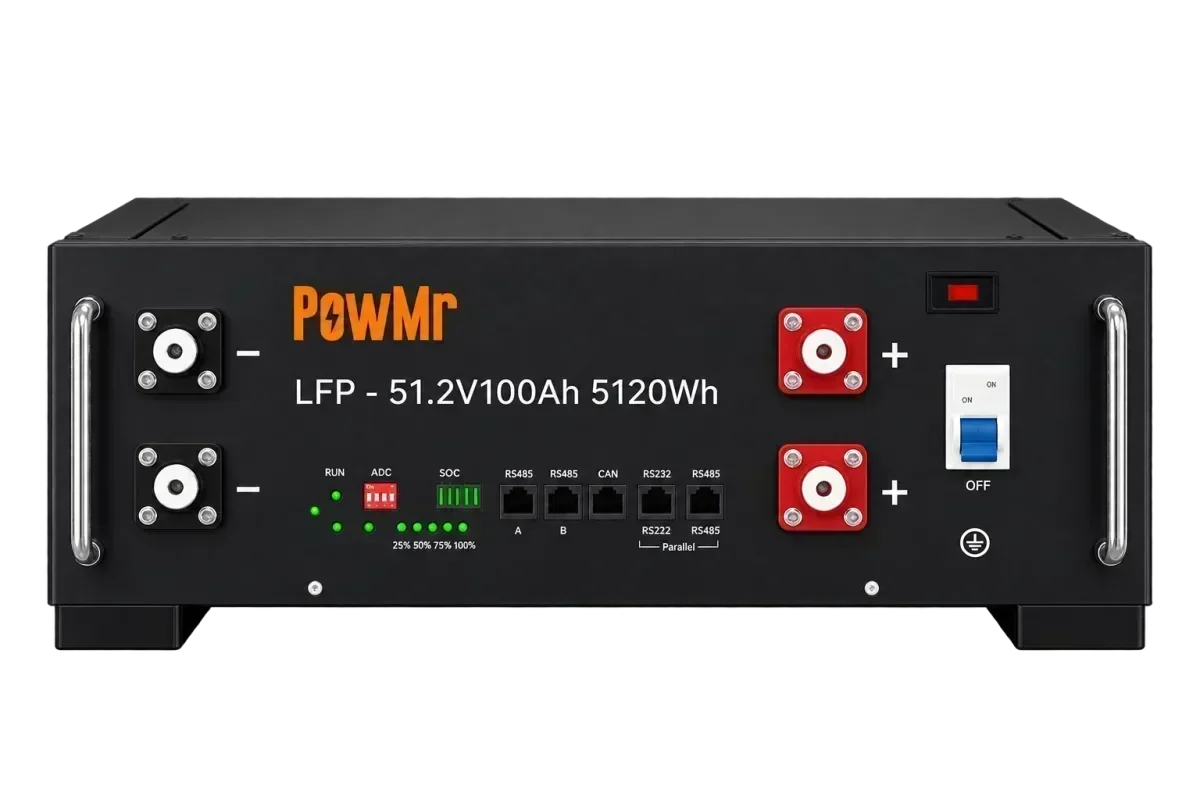 PowMr 48V 100Ah LiFePO4 Server Rack Battery