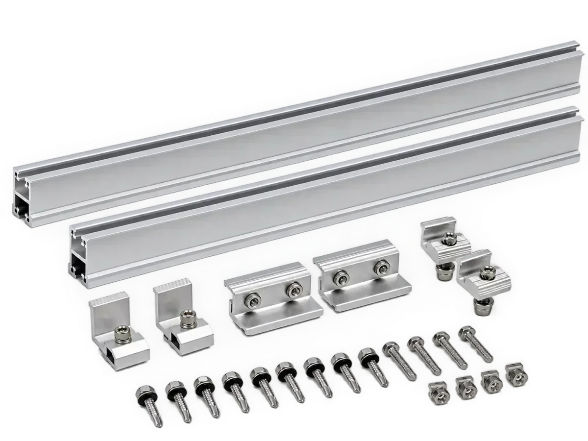 Solar Bright 2.2m Aluminum Solar Mounting Rail Kit