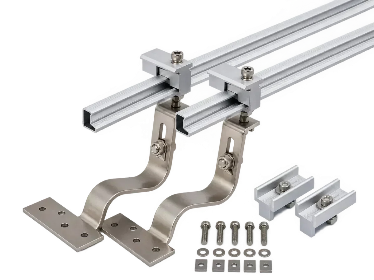 SOLAR CELL Tile Roof Hook Rail Mount